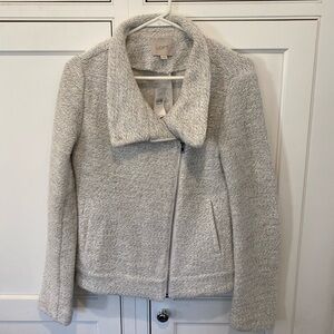 LOFT Women's Gray Sweater Jacket